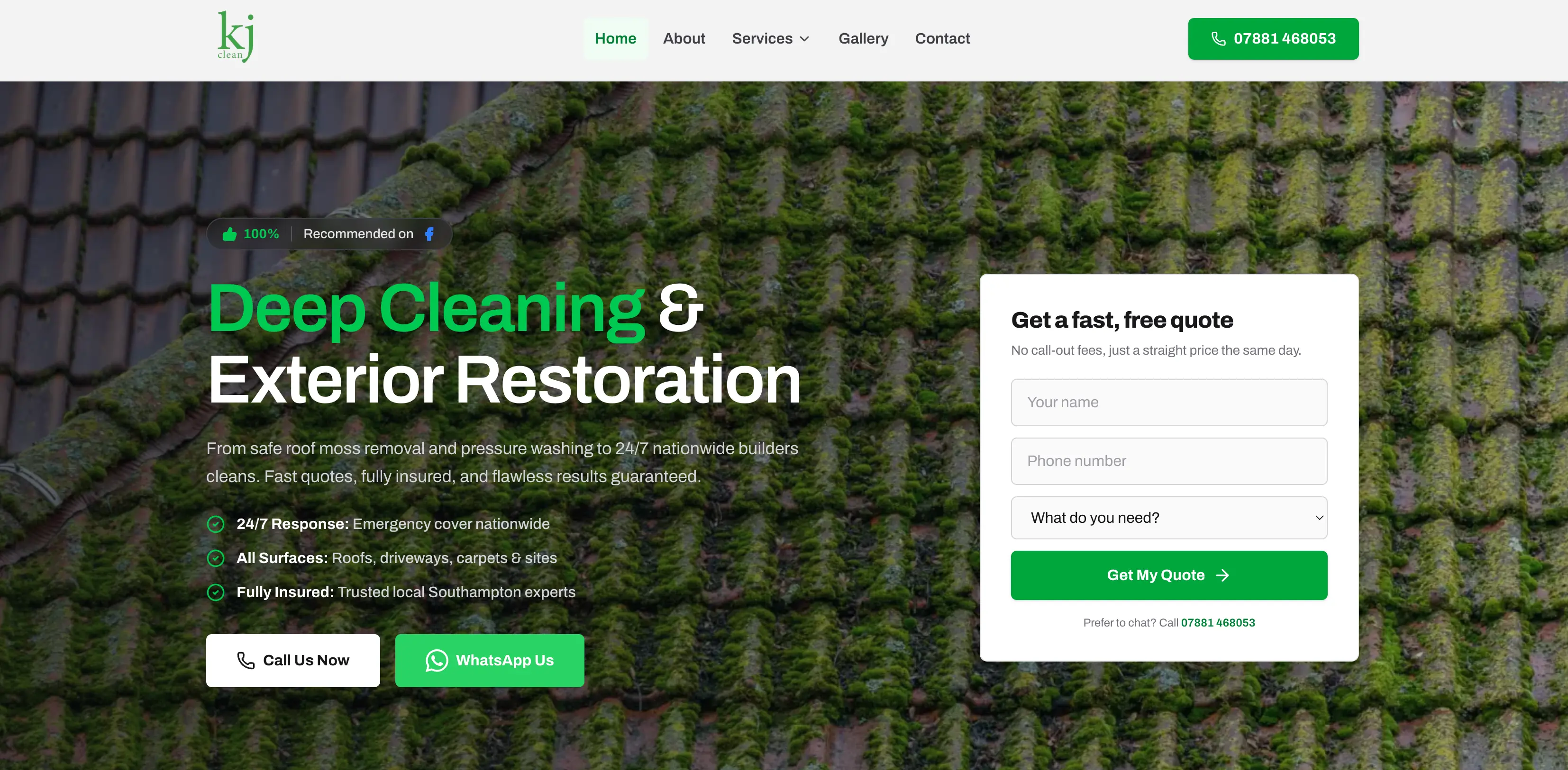 KJ Clean Website